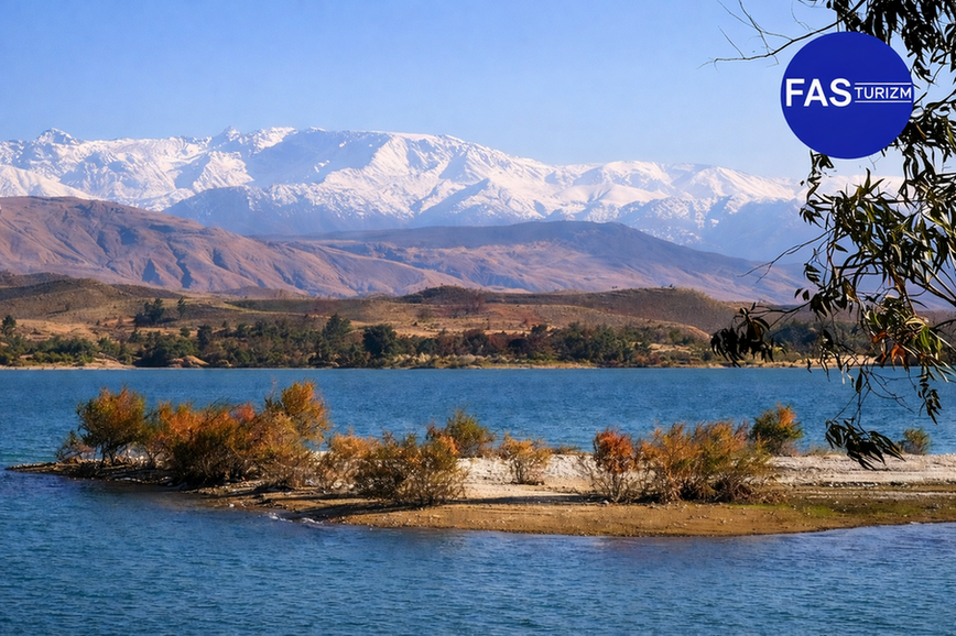 Fas Turu – Marakeş Atlas Dağları ve Takerkoust Gölü Manzarası