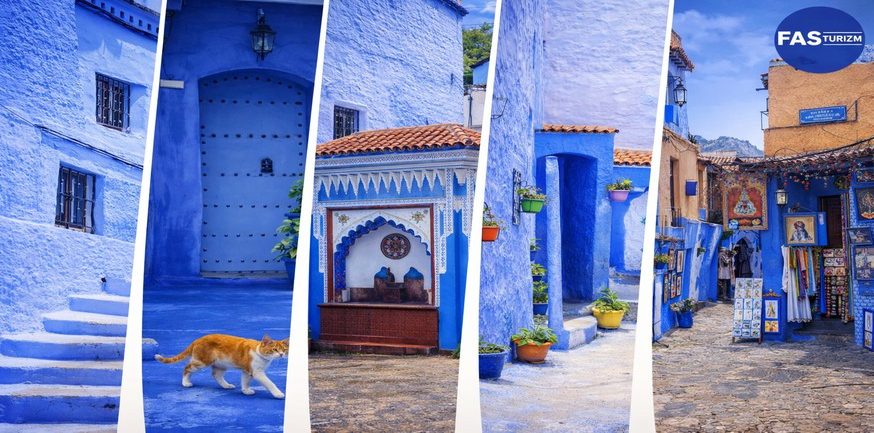 Şafşavan turu ile Fas&rsquo;ın mavi sokaklarını keşfedin! konforlu ve rehberli tur programları Fasturizm farkıyla sizi bekliyor.